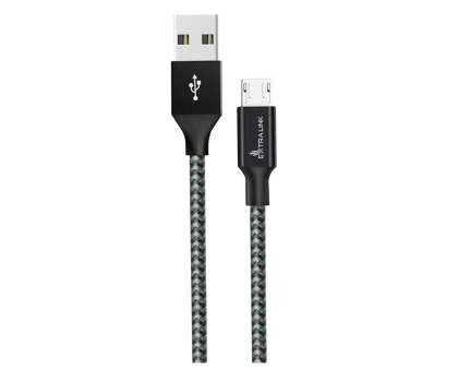 Kabel ExtraLink Smart Life USB - microUSB 1m Czarny